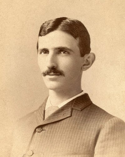 Portrait de Nikola Tesla vers 1885 - Napoleon Sarony
