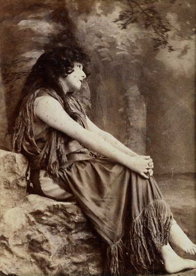 Portrait de Sarah Bernhardt dans une production à New York - Napoleon Sarony