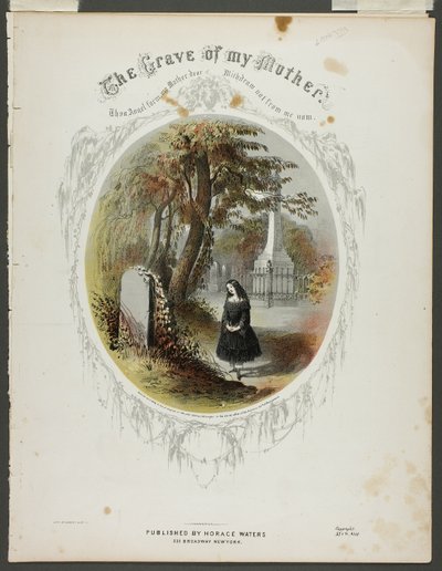 La tombe de ma mère - Napoleon Sarony