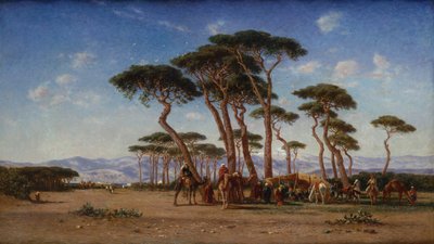 Un campement arabe - Narcisse Berchere