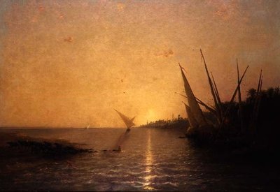 Sur le Nil - Narcisse Berchere