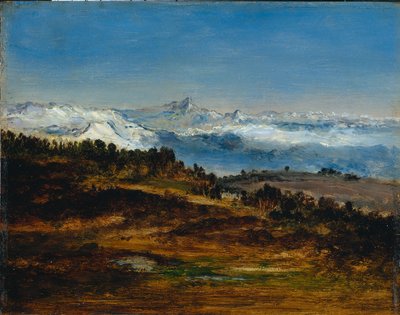 Les Pyrénées, le Pic du Midi de Bigorre - Narcisse Diaz de la Pena