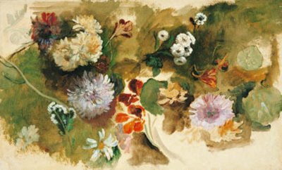 Études de différentes fleurs - Narcisse Virgile Diaz de la Peña