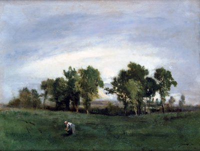 Femme dans un champ de campagne, c1828-1876 - Narcisse Virgile Diaz de la Peña
