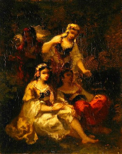 Quatre jeunes espagnoles, vers 1844-60 - Narcisse Virgile Diaz de la Peña