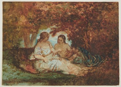 Scène boisée, c.1830-50 - Narcisse Virgile Diaz de la Peña