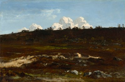 Lande. Terrain en pente à Apremont avec sillon de sable - Narcisse Virgilio Diaz de la Peña