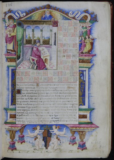 Portrait de Johannes Tinctoris De Opus musices Joannis Tinctoris, 1483 - Nardo Rapicano