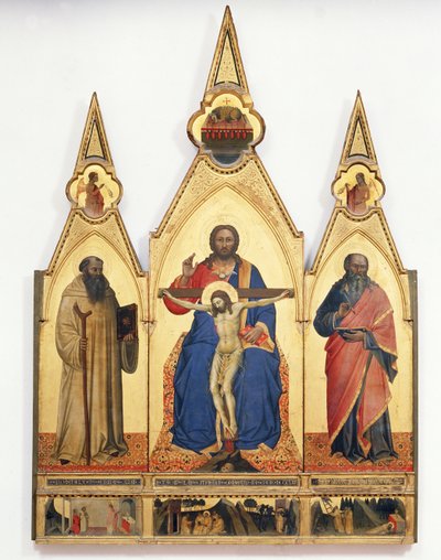 La Sainte Trinité avec Saint Romuald et Saint André - Nardo di Cione Orcagna