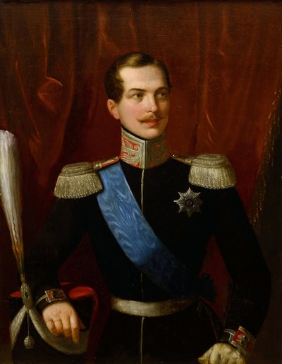Portrait du prince héritier Alexandre Nikolaïevitch (1818-1881) - Natale Schiavoni