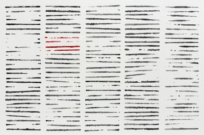 Lignes rouges contrastées - Natalie Bruns