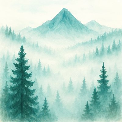 Les montagnes de la Forêt Brumeuse - Natalie Bruns