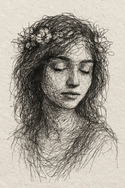 Portrait floral serein - Natalie Bruns