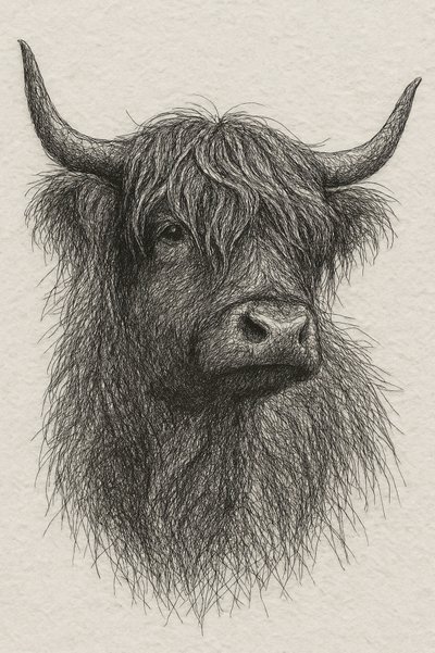 Taureau des Highlands à poil long - Natalie Bruns