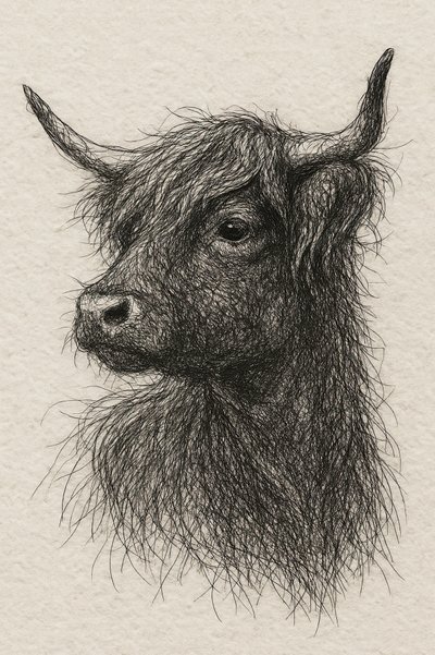 Vache des Highlands à poil long - Natalie Bruns