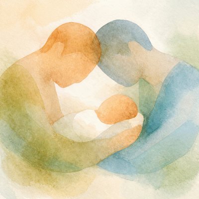 Un moment de tendresse en famille - Natalie Bruns