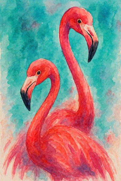 Flamants roses tropicaux - Natalie Bruns