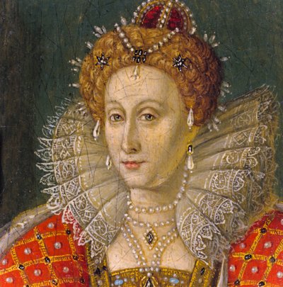 Détail du portrait miniature de la reine Élisabeth I - Nathan Benn