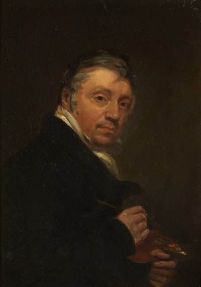 Autoportrait au chevalet - Nathan Cooper Branwhite