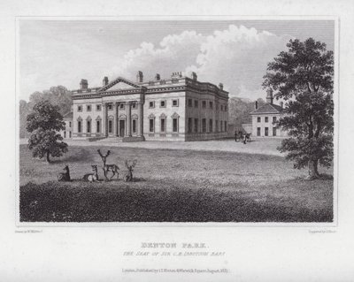 Denton Park, la résidence de Sir C H Ibbotson - Nathaniel (after) Whittock
