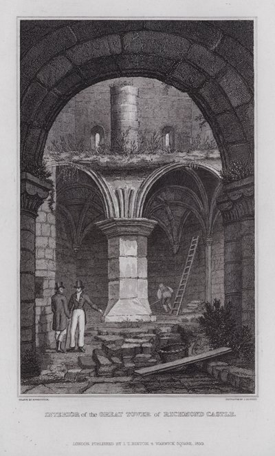 Intérieur de la Grande Tour du Château de Richmond - Nathaniel (after) Whittock