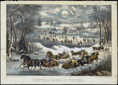 Central Park en hiver, 1877-94 - Currier and Ives