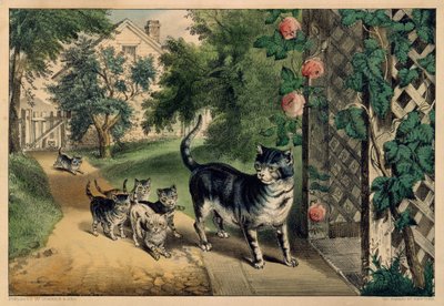 Le retour de Pussy, 1874-78 - Currier and Ives