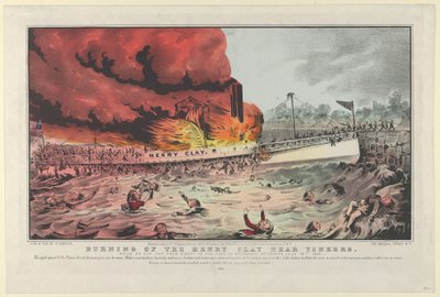 Incendie du Henry Clay près de Yonkers - Lors de son voyage d