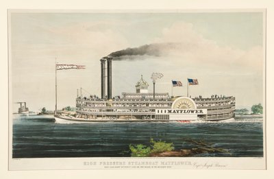 Bateau à vapeur à haute pression - Nathaniel Currier