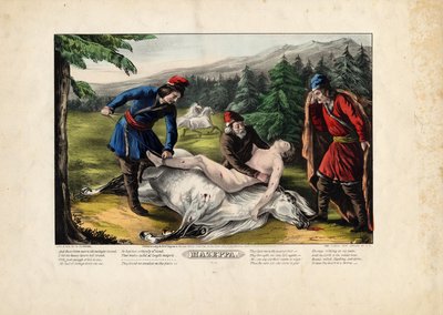 Mazeppa, 1846 - Nathaniel Currier