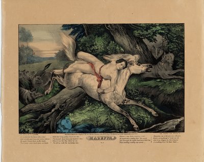 Mazeppa, 1846 (plaque deux de quatre) - Nathaniel Currier