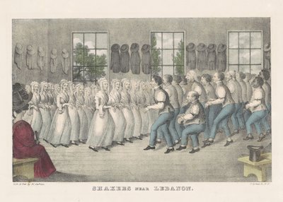 Shakers près de Lebanon, vers 1830 - Nathaniel Currier