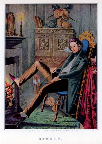 Célibataire, 1845 - Nathaniel Currier