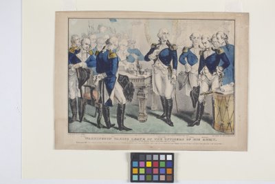 Washington Prend Congé Des Officiers De Son Armée - Nathaniel Currier