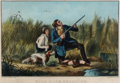 Tir aux canards sauvages - Nathaniel Currier