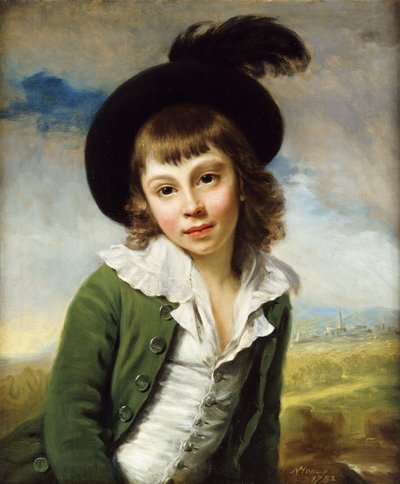 Le garçon vert : Portrait d