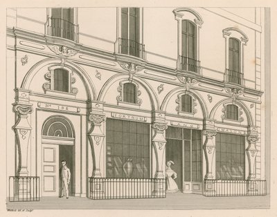 Devanture de magasin pour Fortnum and Mason, n° 182 Piccadilly, Londres - Nathaniel Whittock