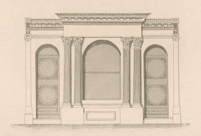 Devanture pour la boutique de vins et spiritueux de M. Maber, Tyndale Place, Islington - Nathaniel Whittock