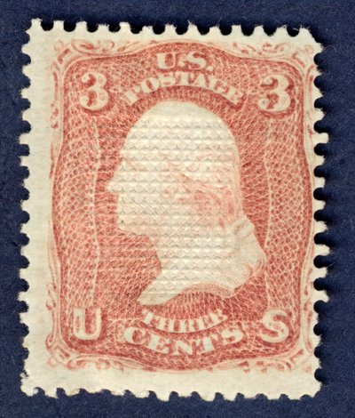 3c Washington E Grill single, 1868 - National Bank Note Company