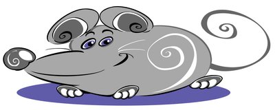 Souris bouclée - dessin animé - Neale Osborne
