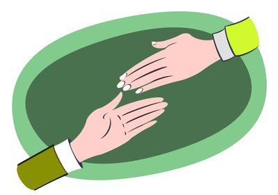 Mains secourables - illustration d