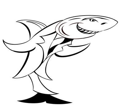 Requin en costume - allégorie - Neale Osborne