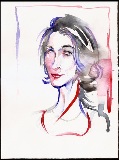 Véronique Gens, 2025 (watercolour) - Neale Osborne