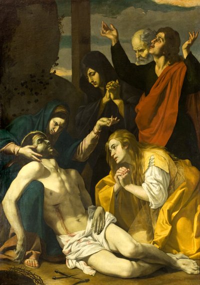 Lamentation sur le Christ mort, c.1630-50 - Neapolitan School