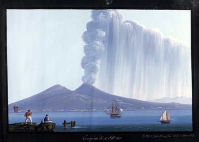 Naples : éruption du Vésuve, 26 octobre 1822 - Neapolitan School