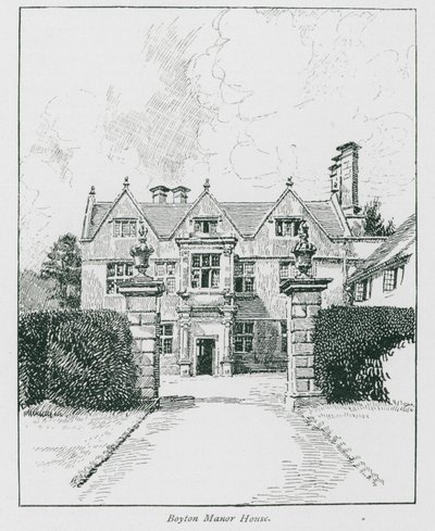 Manoir de Boyton (lithographie) - Nelly Erichsen