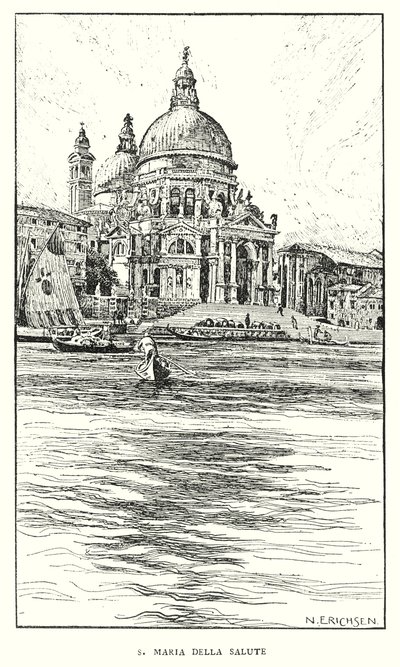 S Maria Della Salute (litho) - Nelly Erichsen