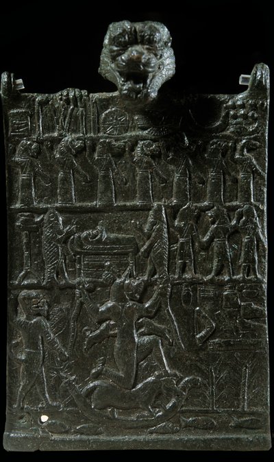 Mésopotamie : plaque de conjuration en bronze contre la divinité démoniaque Lamashtu - Neo Assyrian Neo Assyrian
