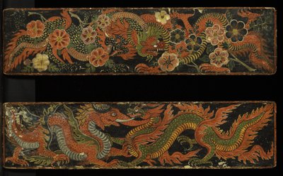Une paire de couvertures de manuscrit bouddhiste, 1659 - Nepalese School