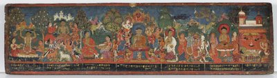 Couverture de manuscrit bouddhiste - Nepalese School
